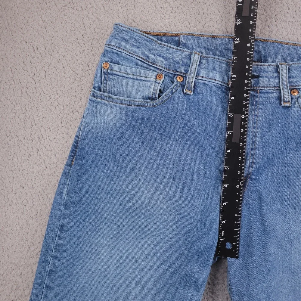 LEVIS 511 Jeans Mens Size 32x33 (Tag 34x34) Slim Leg Low Stretch Blue Wash Denim